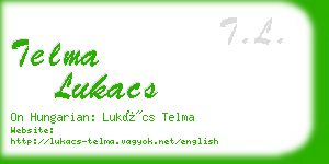 telma lukacs business card